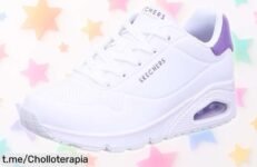 Zapatillas Skechers Uno con suela aireada a un precio loco: ¡sal a caminar sin resbalones y disfruta de cada paso como nunca antes!