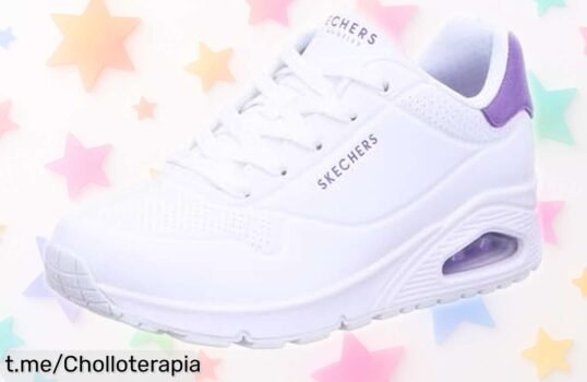 Zapatillas Skechers Uno con suela aireada a un precio loco: ¡sal a caminar sin resbalones y disfruta de cada paso como nunca antes!