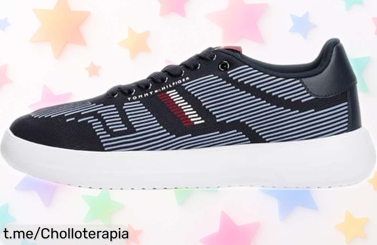 Zapatillas Tommy Hilfiger para hombre, cómodas y modernas con suela Cupsole a precio tirado de locura: ¡hazte con ellas antes que se agoten!