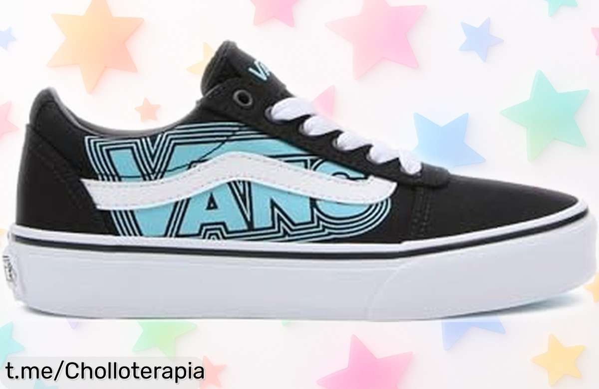 Zapatillas Vans Ward para peques, caen en un precio increíble y con suela de gofre ultra resistente; ¡haz que tus hijos luzcan geniales mientras juegan sin parar!