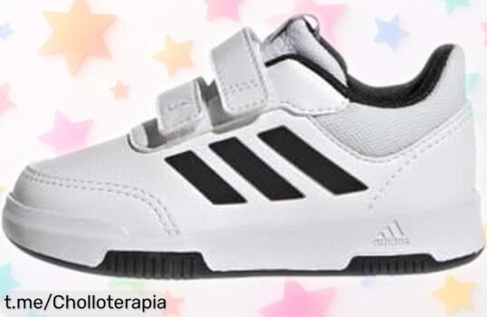 Zapatillas de bebé adidas Tensaur con cierre rápido y suela que no marca, ¡precio que flipa en este ofertón único! Haz feliz a tu pequeño ahora mismo.