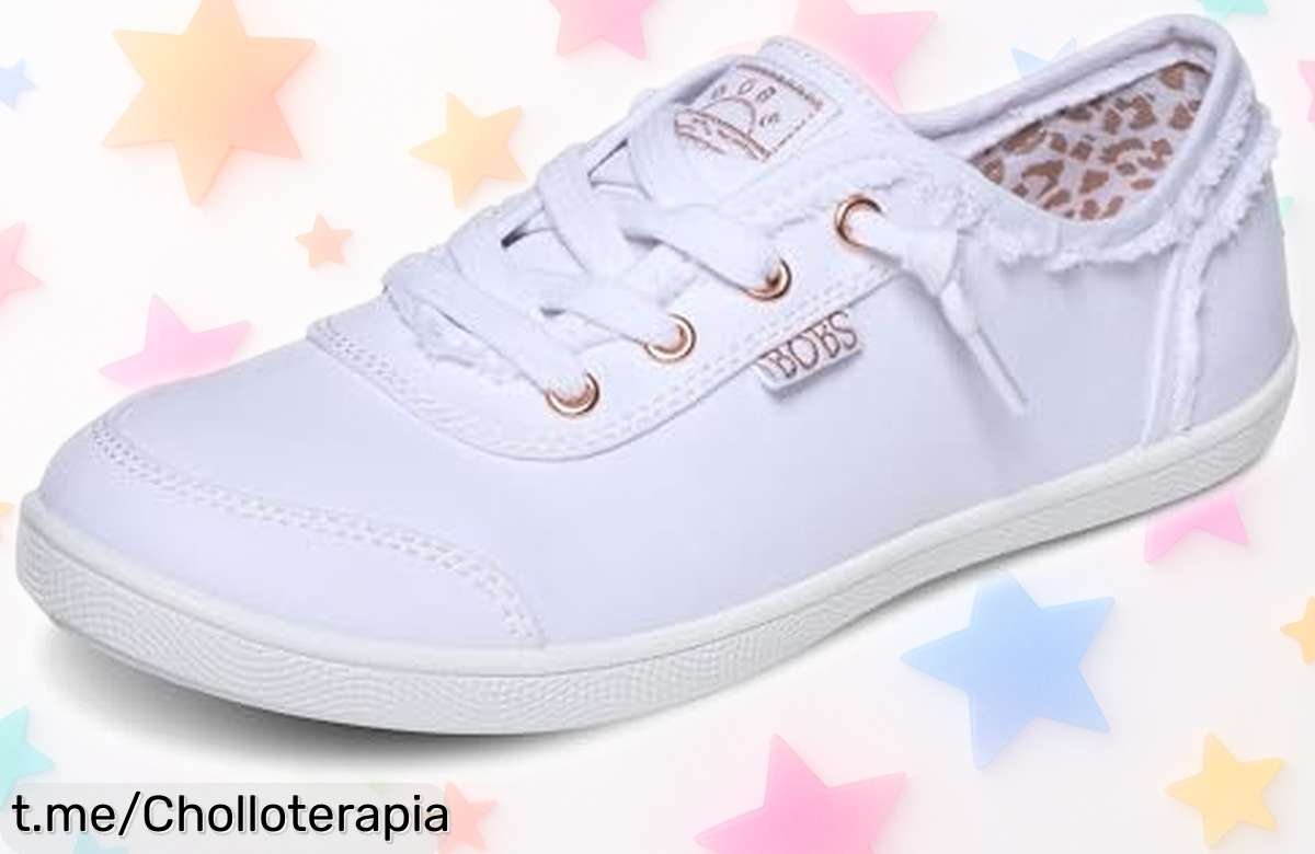 Zapatillas de lona Skechers Bobs B Cute, una oferta increíble que no verás otra vez: ¡duraderas y a un precio loco que se irán volando!