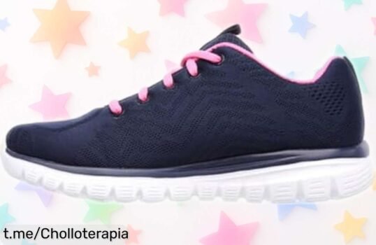 Zapatillas de mujer Skechers con suela que absorbe golpes, ofertón increíble a un precio que vuela: ¡consigue las tuyas y dale alegría a tus pasos antes de quedarte sin!