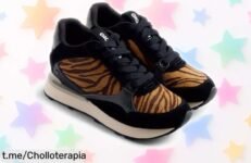 Zapatillas de piel con estampado animal que te dan 3 cm sin notar, un estilo único para cualquier ocasión... aprovecha este chollazo que no se repite todos los días.