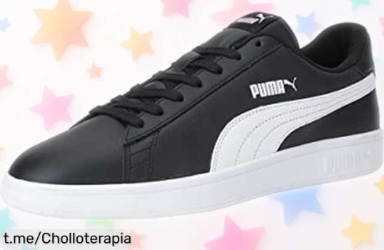 Zapatillas deportivas Puma con suela antideslizante y exterior de cuero: ¡Ofertón volador que se agota, no te quedes sin ellas!
