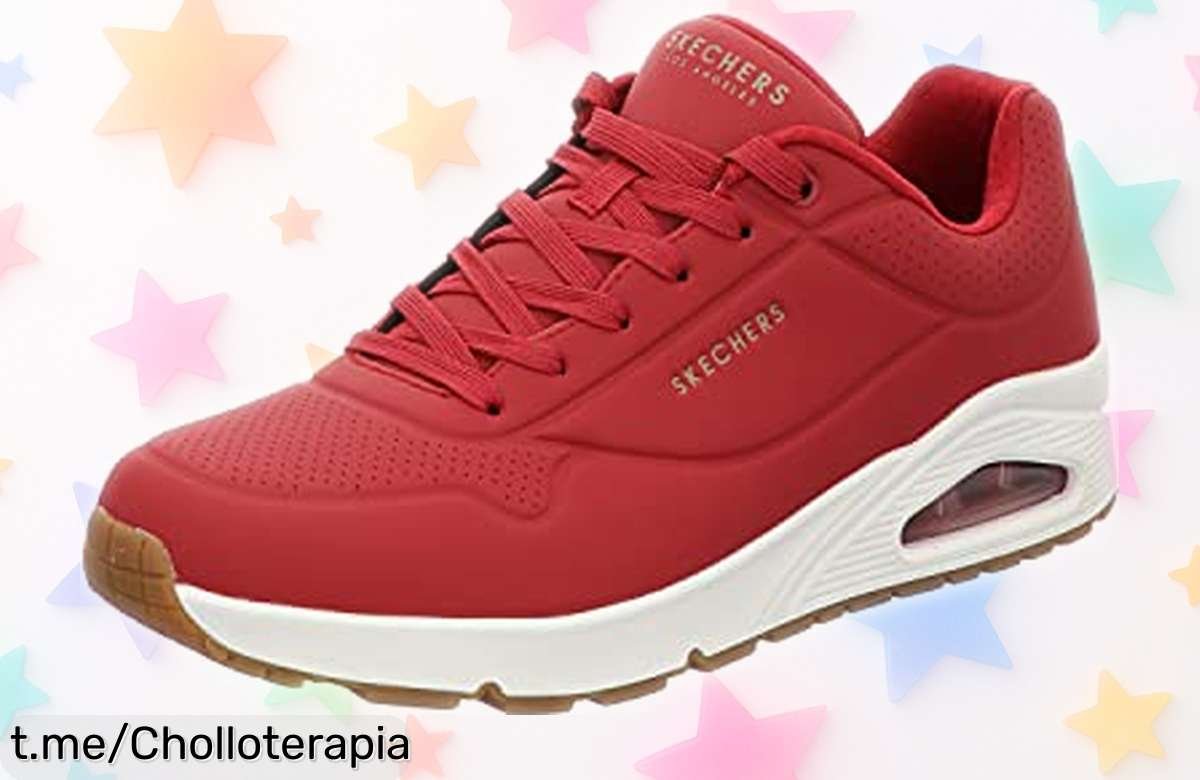 Zapatillas para hombre Skechers Uno Stand On Air, una oportunidad única con suela antideslizante y cordones ajustables; ¡no las dejes escapar o volarán!
