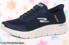 Zapatillas sin cordones Skechers Go Walk Flex a un precio loco que te hará caminar con estilo y comodidad todo el día, ¡no dejes pasar este chollazo!