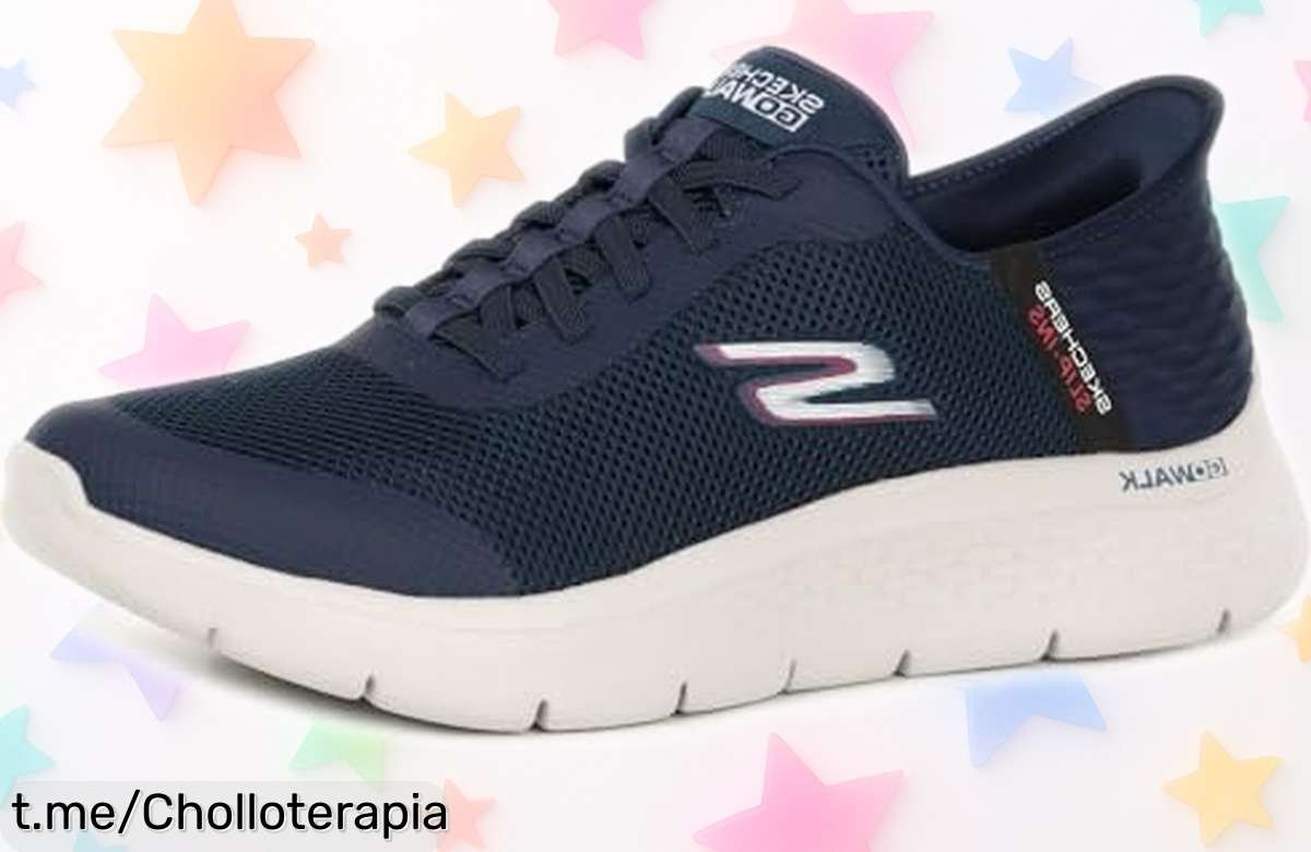 Zapatillas sin cordones Skechers Go Walk Flex a un precio loco que te hará caminar con estilo y comodidad todo el día, ¡no dejes pasar este chollazo!