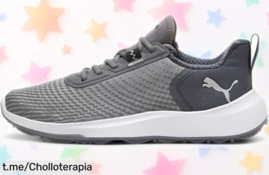 Zapato de golf Puma con suela anti-deslizante y malla impermeable, ¡ofertón brutal que vuela rápido a un precio tirado! Aprovecha antes de quedarte sin el tuyo.