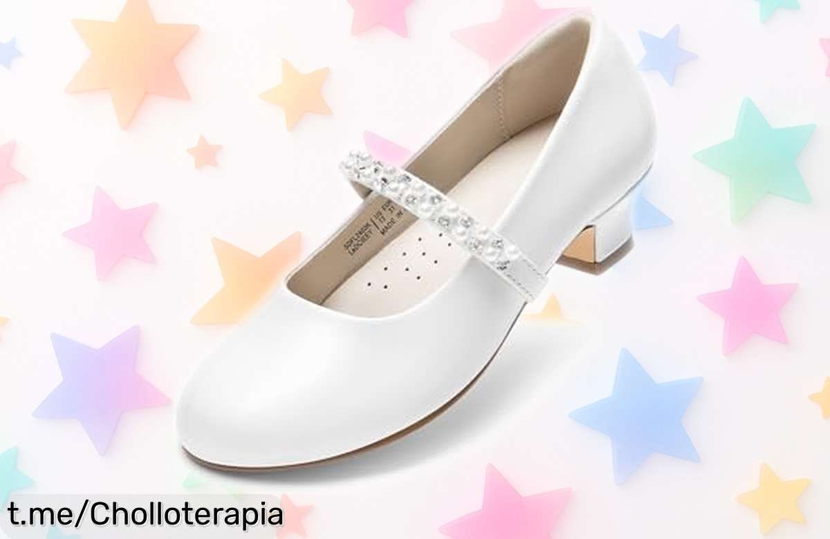 Zapatos planos Mary Jane de Dream Pairs con pedrería y perlas para peques, ahora a precio de escándalo ¡Aprovecha antes que se agoten!
