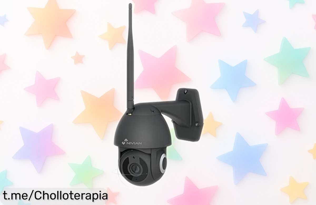 Cámara de seguridad PTZ Nivian con 360º y visión 2K a precio loco: controla tu hogar desde el móvil y siente la tranquilidad que mereces, ¡no te lo pierdas!