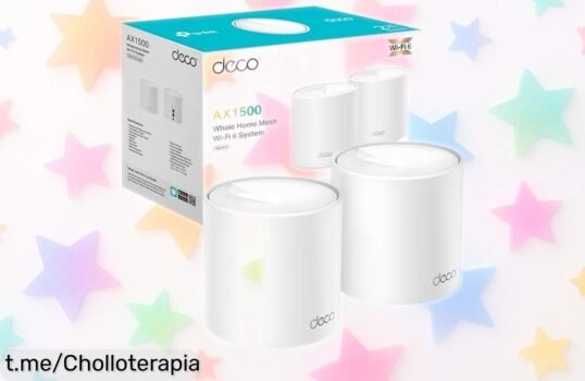 Sistema WiFi Mesh TPLink Deco X1500, el super chollo que conecta hasta 360m² sin fallos en juegos o videollamadas; ¡no pierdas esta rebaja increíble y navega a toda velocidad!