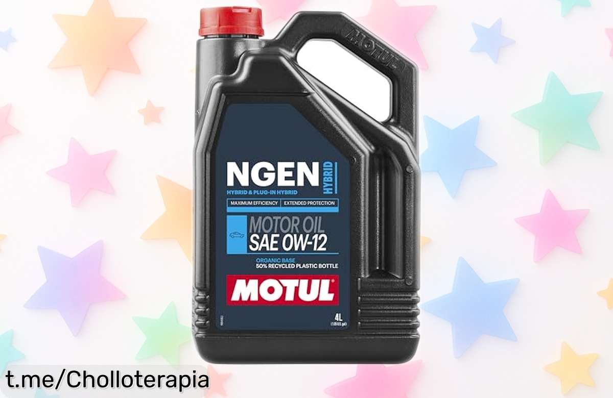 Aceite para motores híbridos Motul Ngen 0W12 en pack de 4 litros, ¡aprovecha el precio de ganga que hará rugir tu motor con fuerza!
