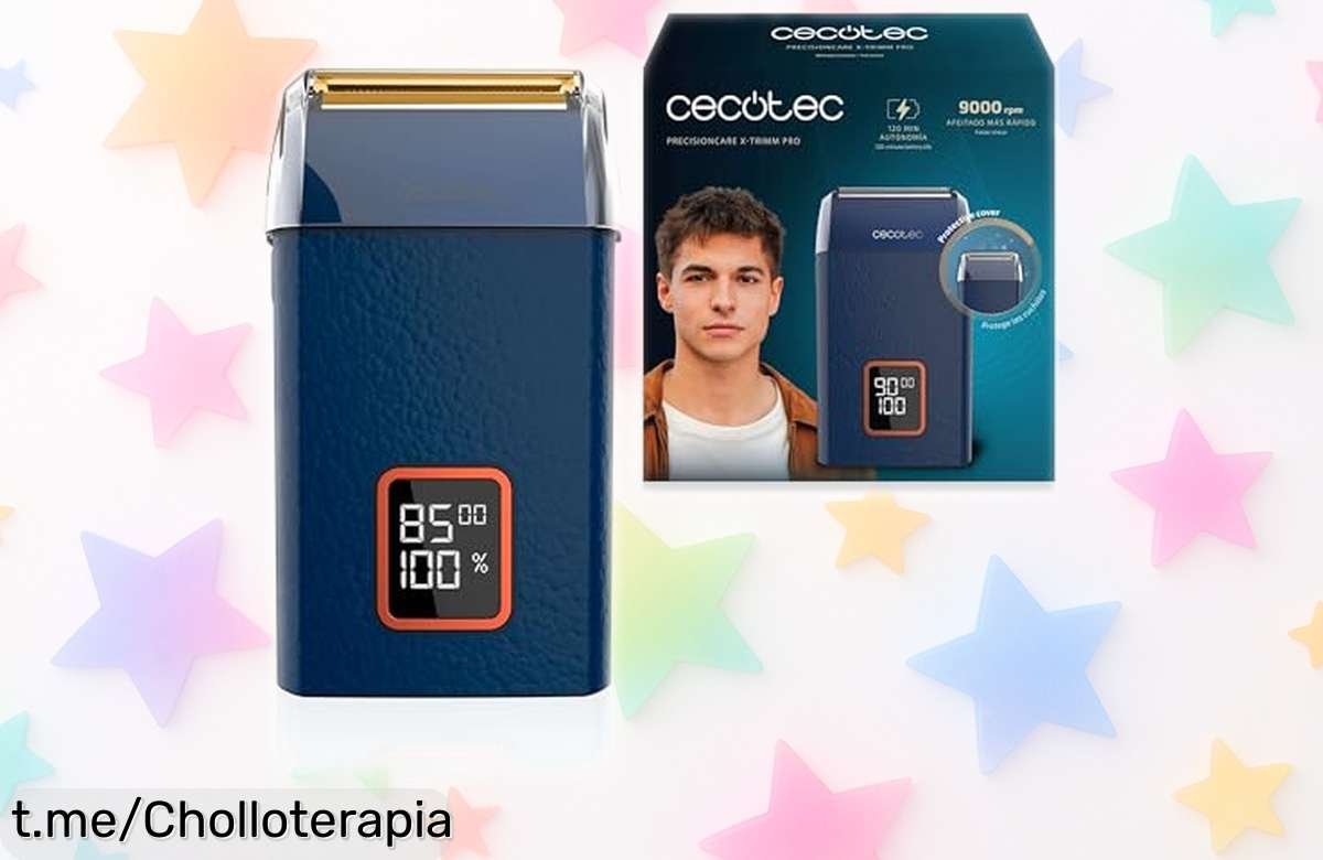 Afeitadora profesional Cecotec PrecisionCare XTrimm con cuchillas de titanio, ahora a un precio loco que no vas a creer, ¡aprovecha y luce radiante en minutos!