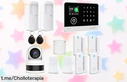 Alarma inalámbrica TUGARD con cámara 1080P y control por Alexa, ¡ofertón en seguridad que espanta intrusos a 110dB! ¡No te lo pienses más, protege tu hogar ya!