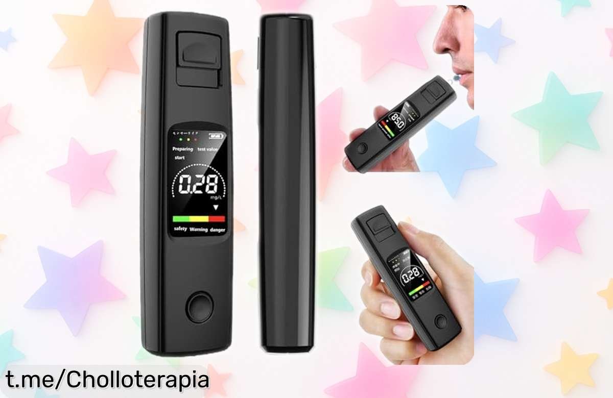 Alcoholímetro digital USB C con pantalla LCD: ¡reducido de precio y te avisa al instante si puedes conducir! No dejes pasar esta oportunidad, tu seguridad merece el mejor.