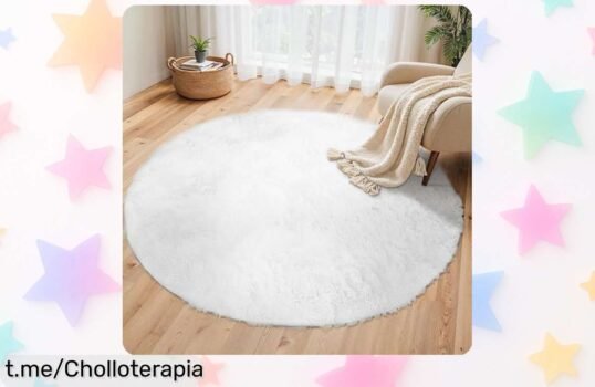 Alfombra de pelo largo Beimo, suave y antideslizante: ¡súper chollo para tener en casa! No lo dejes escapar y dale a tu hogar el toque que se merece.