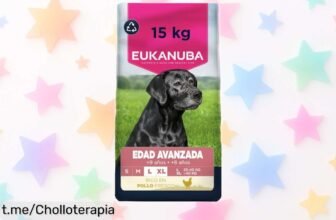 Alimento seco para perros senior Eukanuba con pollo fresco: ¡cuidado óptimo a un precio increíble que tu mejor amigo merece!