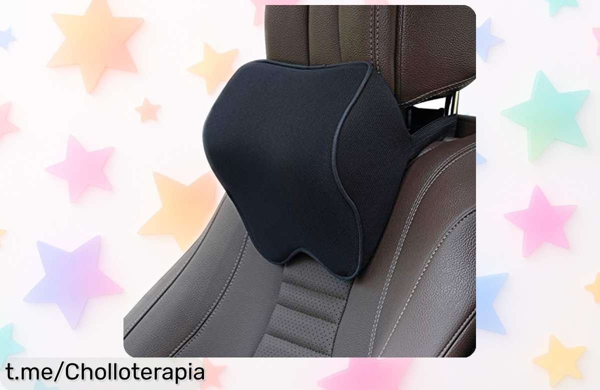 Almohada de cuello ergonómica para coche, un ofertón que alivia el dolor y mejora tu confort mientras viajas, ¡aprovéchala antes de que se acabe!