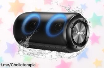Altavoz Bluetooth portátil Hupoaf 2026 con sonido brutal y resistencia al agua a un precio loco, ¡llevatelo ya y disfruta de la fiesta como nunca!