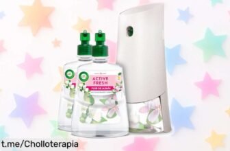 Ambientador Air Wick automático con 2 recambios: frescor continuo y aroma al instante, ¡aprovéchate de este ofertón y dale a tu hogar el olor que se merece!