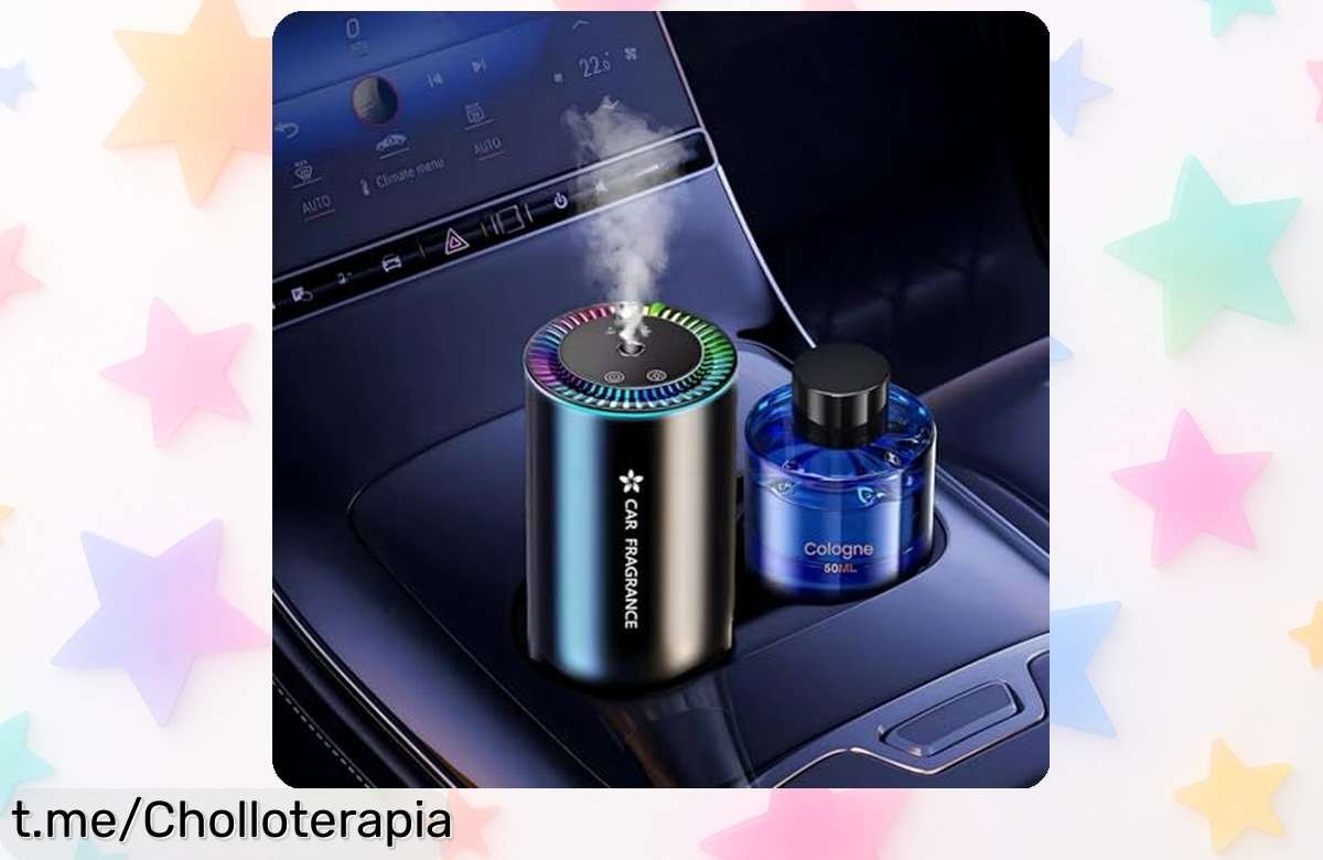 Ambientador eléctrico para coche AI BJ577 con aroma potente y luces LED que dura hasta 5 meses, ¡rebajado a un precio loco! Dale buen rollo a cada viaje ahora mismo.