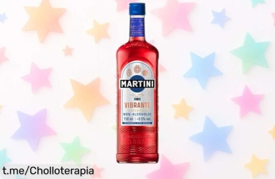 Aperitivo sin alcohol Martini Vibrante 75cl para tus cócteles, con botánicos únicos y precio regalado que no puedes dejar escapar; dale alegría a tus reuniones ya mismo.