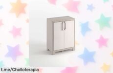 Armario bajo de resina Keter Gulliver con puertas y baldas ajustables, un ofertón resistente al agua y polvo que ¡no te puedes perder para ordenar tu espacio!