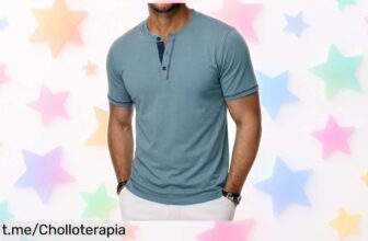 Asombrosa camiseta Henley de algodón Wayleb para hombre, super chollo que te permite moverte con libertad y estilo. ¡No dejes pasar esta oportunidad única!