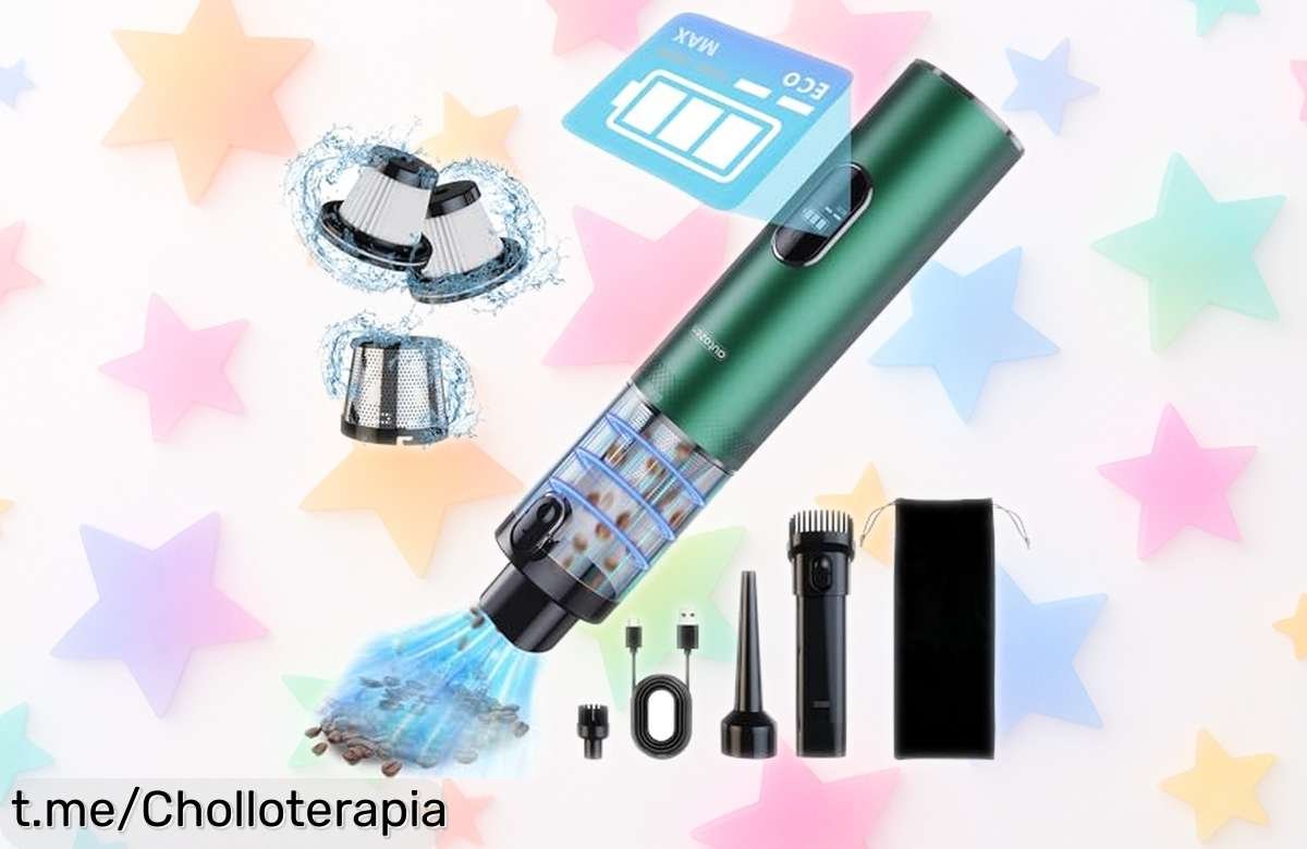 Aspirador de mano inalámbrico Autozen 4 en 1 con poder incomparables, limpia y sopla todo por un precio que no se va a repetir, ¡no te quedes sin el tuyo!