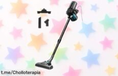 Aspirador vertical Cecotec Conga Thunderbrush 560 con cabezal giratorio, un ofertón imprescindible para casa que hará de la limpieza un juego emocionante. ¡No te lo pierdas!