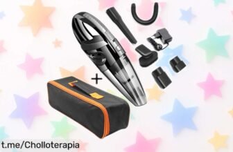 Aspiradora de mano inalámbrica con succión ciclónica que limpia tu coche como nuevo a un precio rebajado nunca visto, aprovecha este super chollo antes de que se acabe.