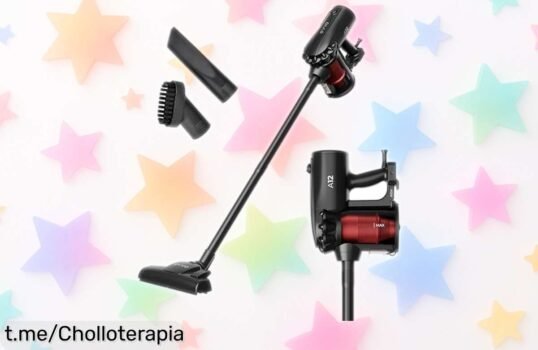 Aspiradora escoba y de mano EVVO A12 con succión potente, el ofertón que hará de la limpieza un juego. ¡Atrapa esta oportunidad antes de que se acabe!