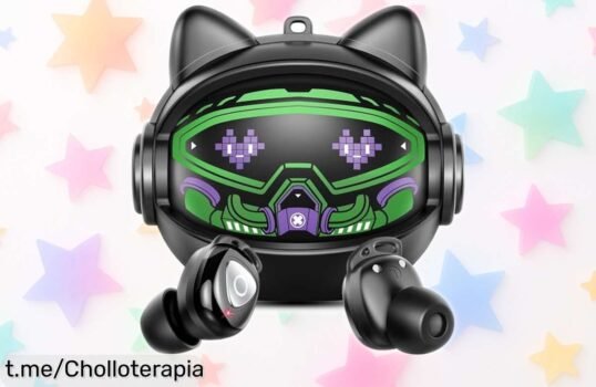 Auriculares inalámbricos Bluetooth con diseño giratorio y sonido brutal, ahora a precio loco para que disfrutes música de calidad sin parar ¡No te quedes sin ellos!