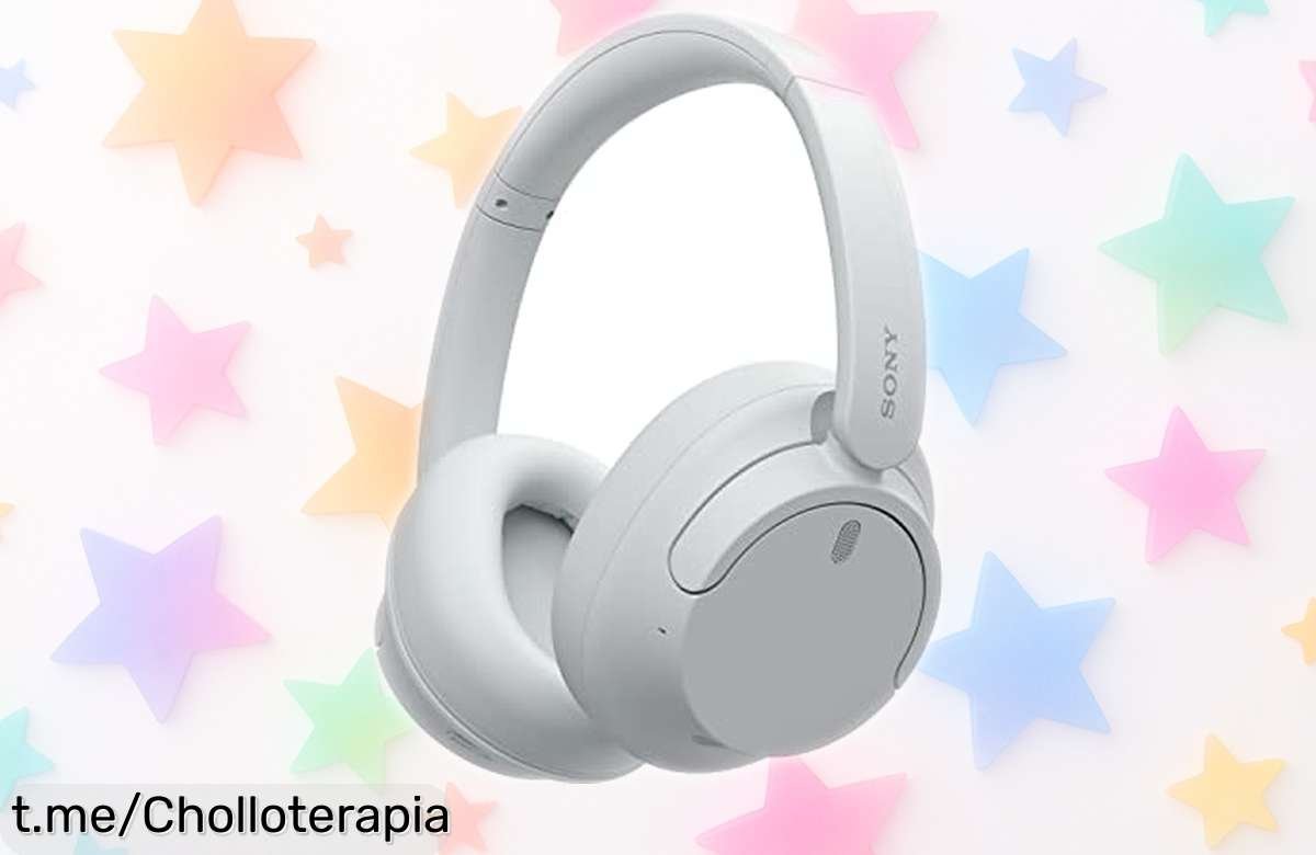 Auriculares inalámbricos Sony WHCH720N con cancelación de ruido a un precio nunca visto, disfruta días enteros de música y llamadas claras. ¡No te pierdas este chollo!