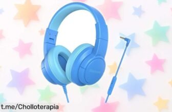 Auriculares para niños Blackview FitBuds K1 con límite de volumen y micrófono, ¡súper chollo a un precio regalado que no puedes dejar pasar!