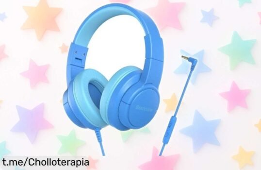 Auriculares para niños Blackview FitBuds K1 con límite de volumen y micrófono, ¡súper chollo a un precio regalado que no puedes dejar pasar!