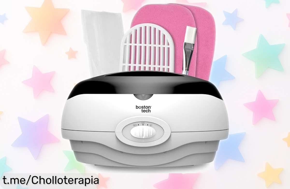 Baño de parafina Boston Tech que calienta al instante y alivia dolores, precio loco en un chollazo lujoso para consentir tus manos ¡No te lo pierdas!