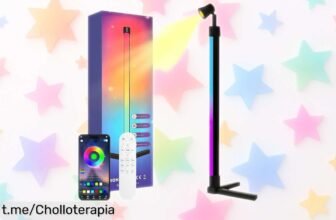 Barra de luz RGB para TV y gaming con control por app. Colores a tope que vibran con la música, ¡luz en tu vida a un precio increíble! No te quedes sin ella.