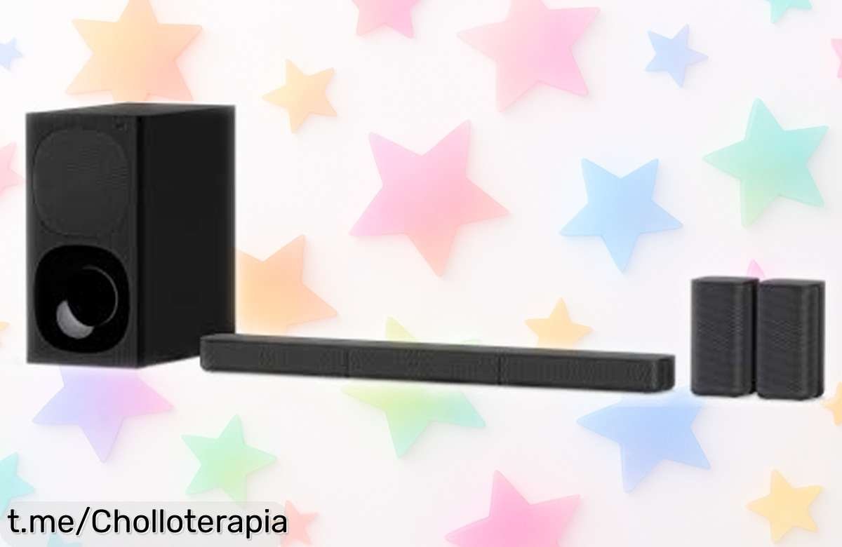 Barra de sonido 5.1 Sony HTS20R con subwoofer y altavoces traseros: Suena increíble, conecta fácil por Bluetooth y no te la pierdas porque ¡el precio ha caído como nunca!