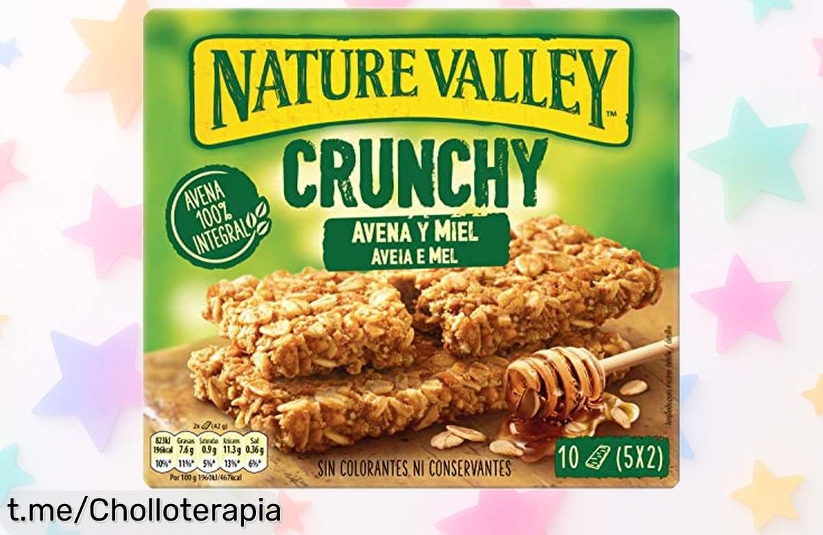 Barritas de avena Nature Valley Crunchy: energía natural al mejor precio, ¡hazte con este snack delicioso y saludable antes de que se acabe!
