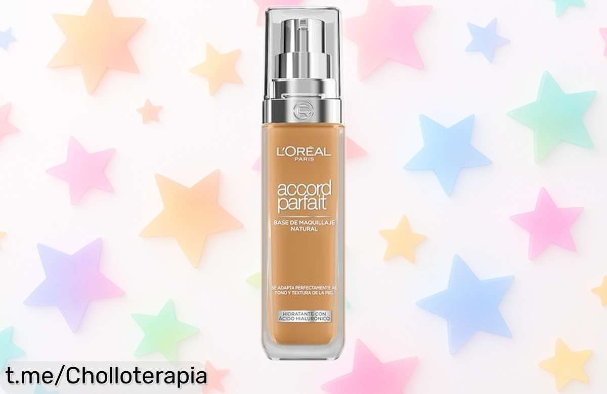 Base de maquillaje L’Oréal Paris Accord Parfait, hidratación todo el día y acabado natural a precio loco: ¡Crea tu piel perfecta sin complicaciones ahora!