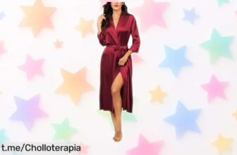 Bata larga de seda Ekouaer con bolsillos, el ofertón que estabas esperando para brillar en bodas y eventos especiales sin complicaciones. ¡No te quedes sin la tuya!