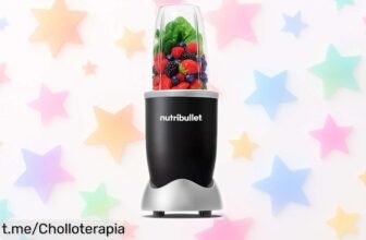 Batidora personal Nutriblender Original 600 a precio de escándalo: batidos en un momento y limpieza exprés, ¡no te quedes sin ella y mejora tu día ya!
