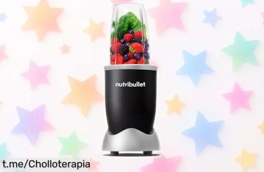 Batidora personal Nutriblender Original 600 a precio de escándalo: batidos en un momento y limpieza exprés, ¡no te quedes sin ella y mejora tu día ya!