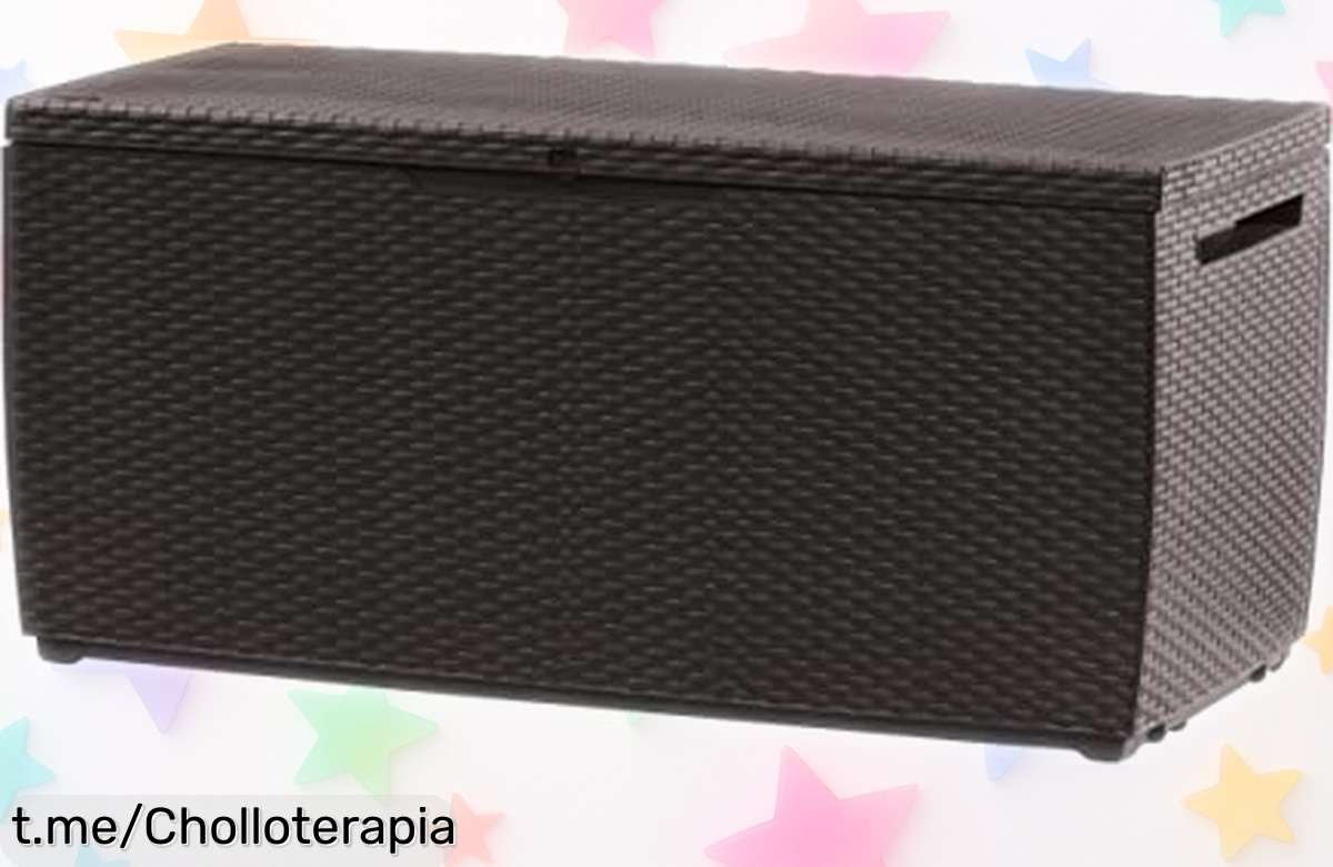 Baúl exterior Keter Capri de 305 litros para guardar y sentarte con un ofertón tremendo que te hará disfrutar del espacio como nunca antes, ¡no dejes pasar esta oportunidad única!