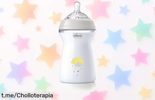 Biberón anticólicos Chicco NaturalFeeling que evita gases y deja a los peques felices, ¡rebajado a un precio loco! No dejes pasar esta oportunidad única para tu relax.