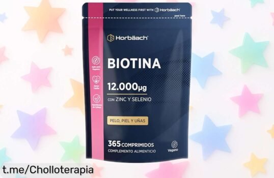 Biotina con Selenio y Zinc Horbaach: Fortalece tu cabello, piel y uñas con 365 comprimidos veganos a un precio de locura. ¡Aprovecha esta oferta única y siéntete radiante ya!