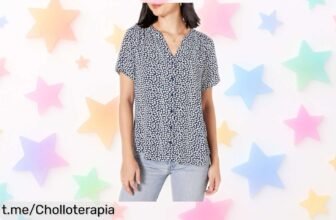 Blusa de manga corta mujer Amazon Essentials, estilo elegante y tejido suave a un precio que no podrás creer. ¡No te quedes sin la tuya antes de que se acaben!