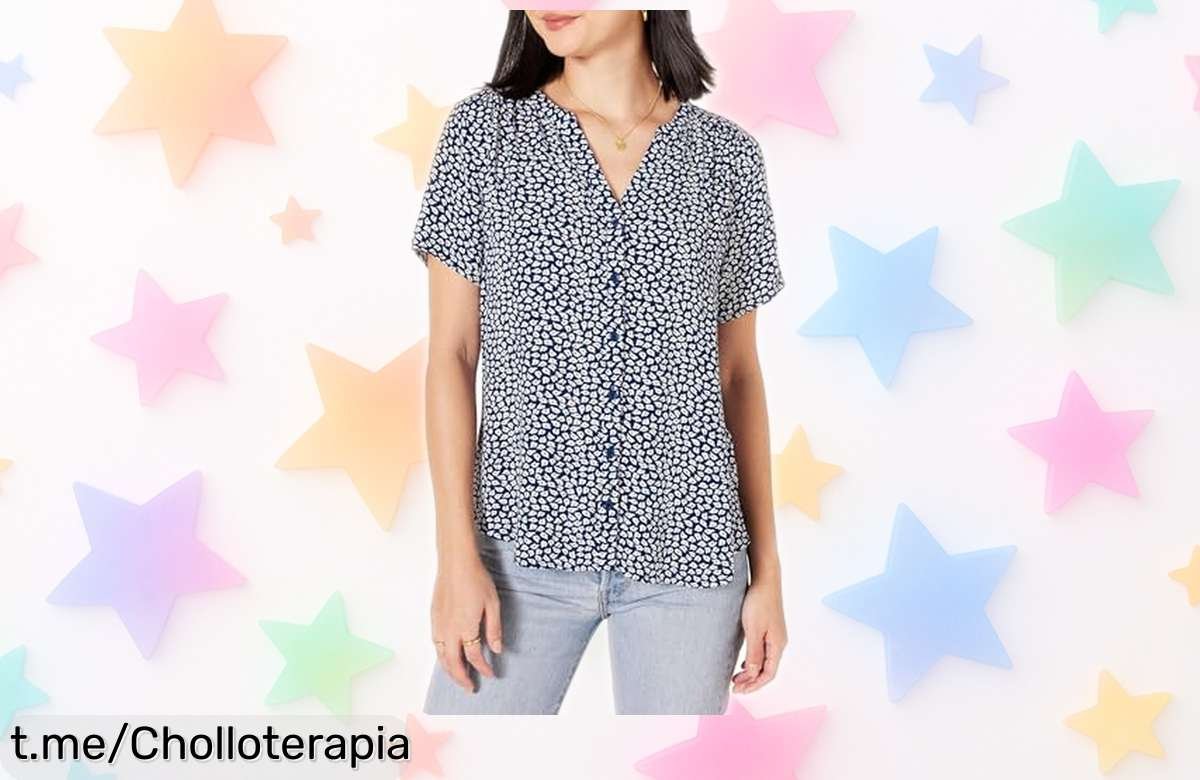 Blusa de manga corta mujer Amazon Essentials, estilo elegante y tejido suave a un precio que no podrás creer. ¡No te quedes sin la tuya antes de que se acaben!